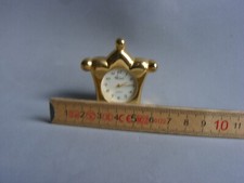 Wohnaccessoire Uhr Miniatur  zum Sammeln Miniatur Setzkasten Figuren Messing