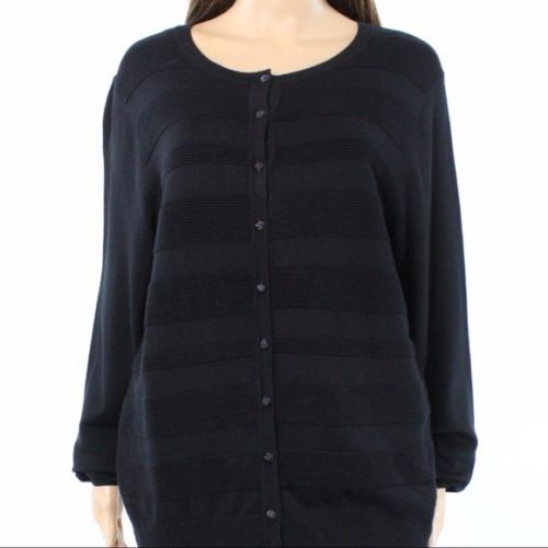 Charter Club Cardigan Sweater Black 