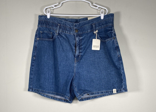 A New Approach ANA Denim Shorts Women's 20W High Rise Blue Casual NWT