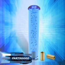 For Chevy 8 Bubble Extended Shift Knob 12x1.25mm M8 M10 M12 Adapter Kit Blue