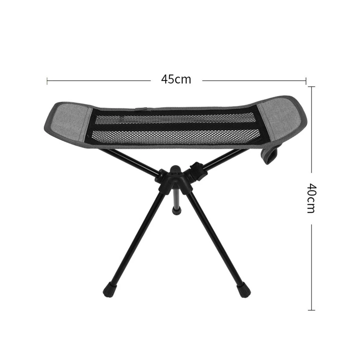 1 2 3 Lightweight Camping Chair with Adjustable Leg Support for
