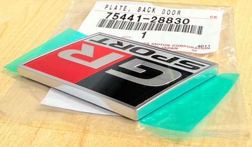 Genuine Toyota GR Sport Emblem Badge Sticker Logo Black Door Silver for Toyota - Picture 4 of 8