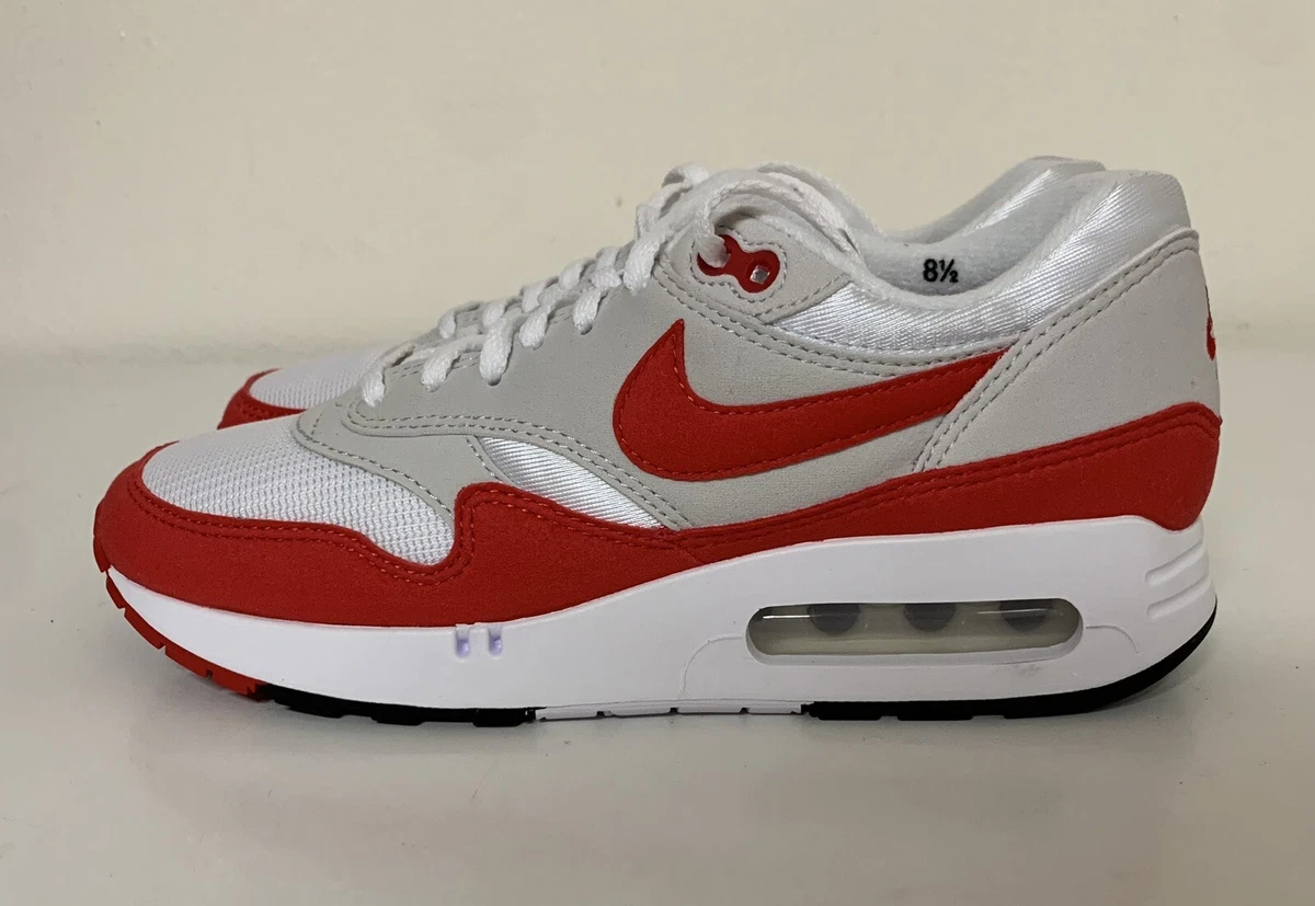 Opiaat mosterd Geweldige eik Nike Air Max 1 '86 OG Big Bubble Women's Sz 9.5 White University Red  DO9844-100 | eBay