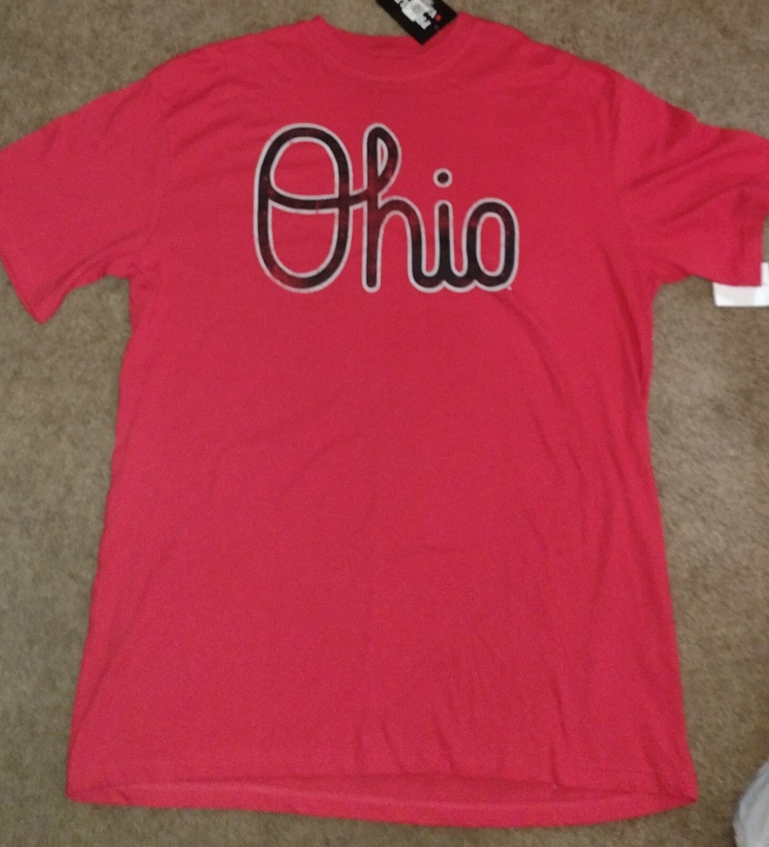 Ohio State Buckeyes Profile Varsity Red Script Ohio Big and Tall