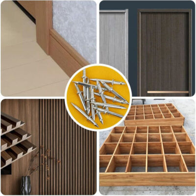 200-Piece Double Head Skirting Board Nails With 2 Metal Tubes – Stainless Steel, Rustproof, For Mouldings & Trim