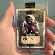 Devontez Walker 2/2 2024 Wild Card 5 Card Draw Rookie RC Auto Baltimore Ravens