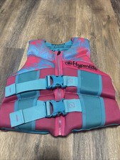 Hyperlite Youth USCG Approved Life Vest Jacket 55-88 Lbs Pink/Blue