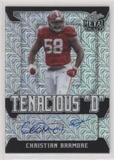 2021 Leaf Metal Draft Tenacious D Silver Mojo 25/30 Christian Barmore Auto 0s1n