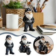 The Old Bastard Club Gnomo Divertente Statuina Moto Statua Sarcastica Decorazione Scrivania