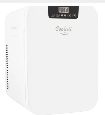 Cooluli 20 Liter Mini Fridge with Temperature ControlWhite Thermoelectric Cooler