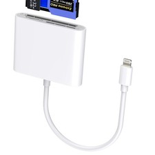 SD Card Reader for Iphone for 14 13 Max Adapter Digital CF Lightning for Appl...