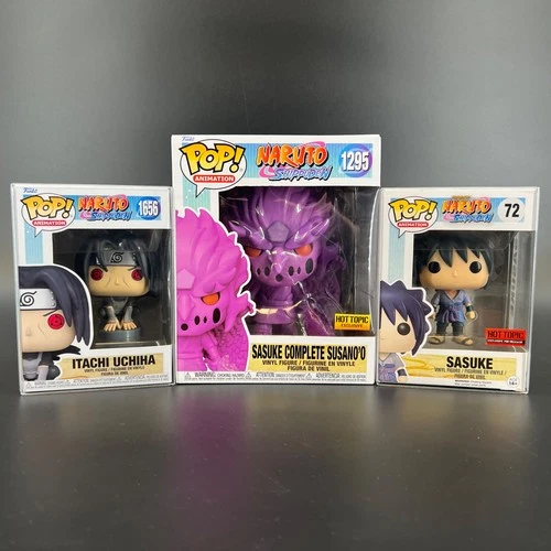 Funko Pop Lot of 3 Naruto Shippuden Itachi 1656 Sasuke 72 Complete Susano 1295