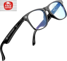 Vital Smart Glasses for Men AI Translation Open-Ear Bluetooth 5.3 Audio 130-Lang