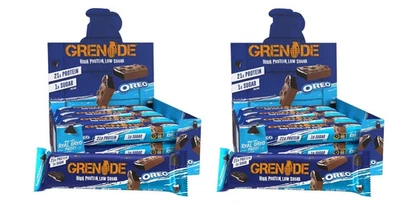 24 x Grenade Oreo Protein Bar High Protein Low Sugar 12x60g BEST BEFORE 01/2025