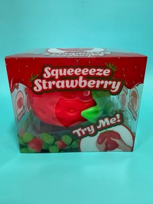 NEW Squeeeeze Strawberry Stress Relief Toy Extra Large Squishy FAST SHIP    