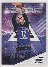 2019 Donruss WNBA League Leaders Press Proof Purple 32/99 Briann January #7 0c6