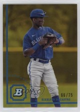 2022 Bowman Heritage Yellow Refractor 66/75 Rikelvin De Castro #BHPC-69 18rc