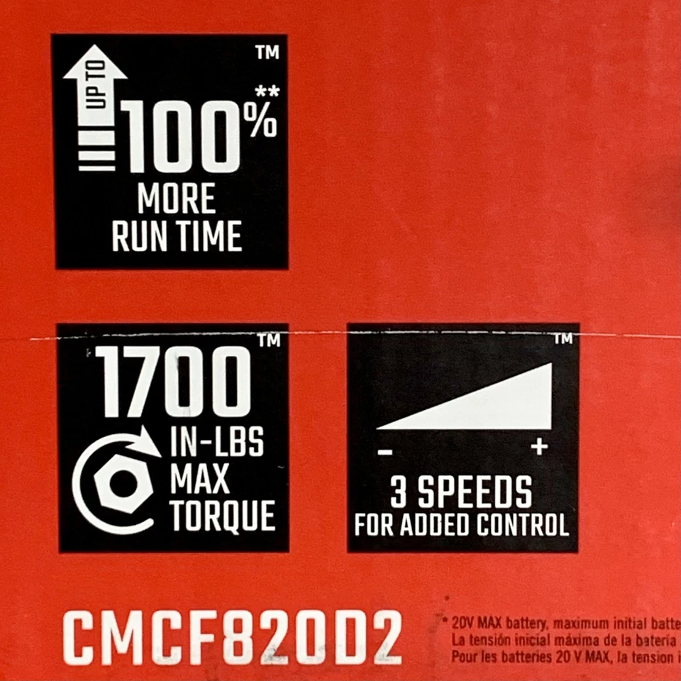 CRAFTSMAN CMCF820D2 V20 20V Max Variable Speed Brushless Cordless Impact Driver - Image 4 of 4