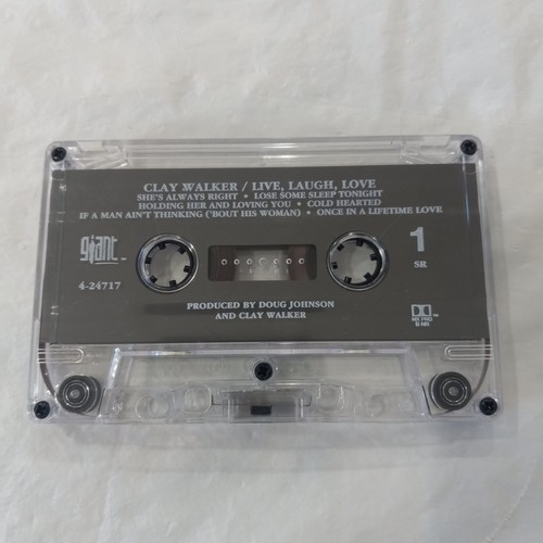 CLAY WALKER - LIVE, LAUGH, LOVE ( CASSETTE TAPE, 1999 ) - Picture 5 of 5