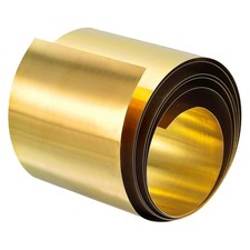 Brass Sheet Roll, Metal Foil Plate 1000mm x 60mm x 0.1mm