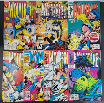 Wolverine #51 52 53 54 55 56 57 Lot Marvel Comics 1992 Run