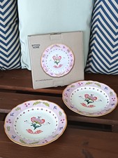 Piatti Bitossi Frutta Diametro 23,5 cm.  Rosa Lavabili in lavastoviglie