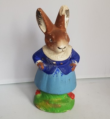 Alte Osterdeko Osterhase Masse Höhe 18 cm