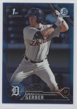 2016 Bowman Chrome Prospects Blue Refractor 61/150 Mike Gerber #BCP241 sh7