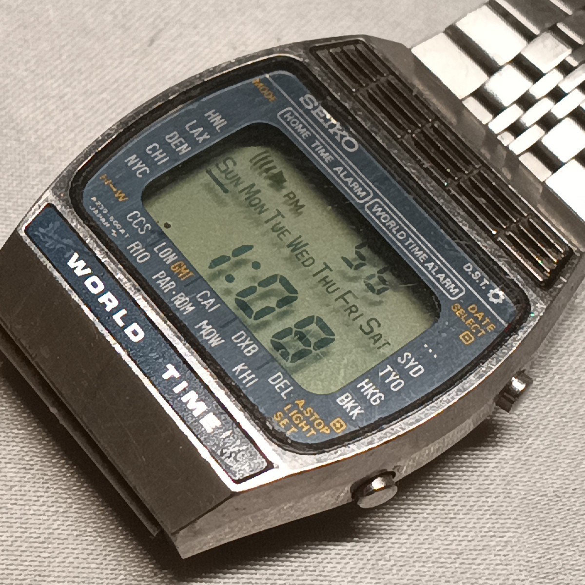 Seiko Men's Black Watch - A239-502A for sale online | eBay