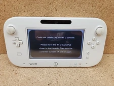 Nintendo WII U GamePad Controller Only White WUP-010 (USA) W/Stylus Tested