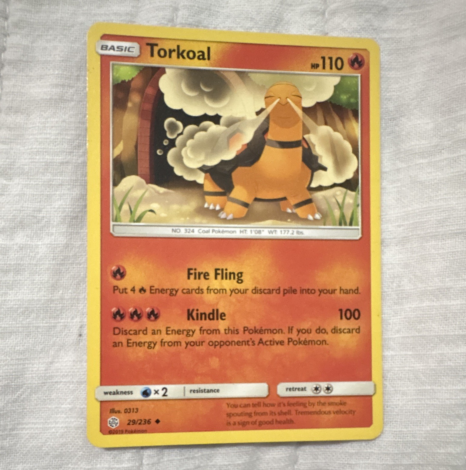 Pokemon TCG Torkoal 18/108 Dark Explorers Uncommon Reverse Holo English 90 HP