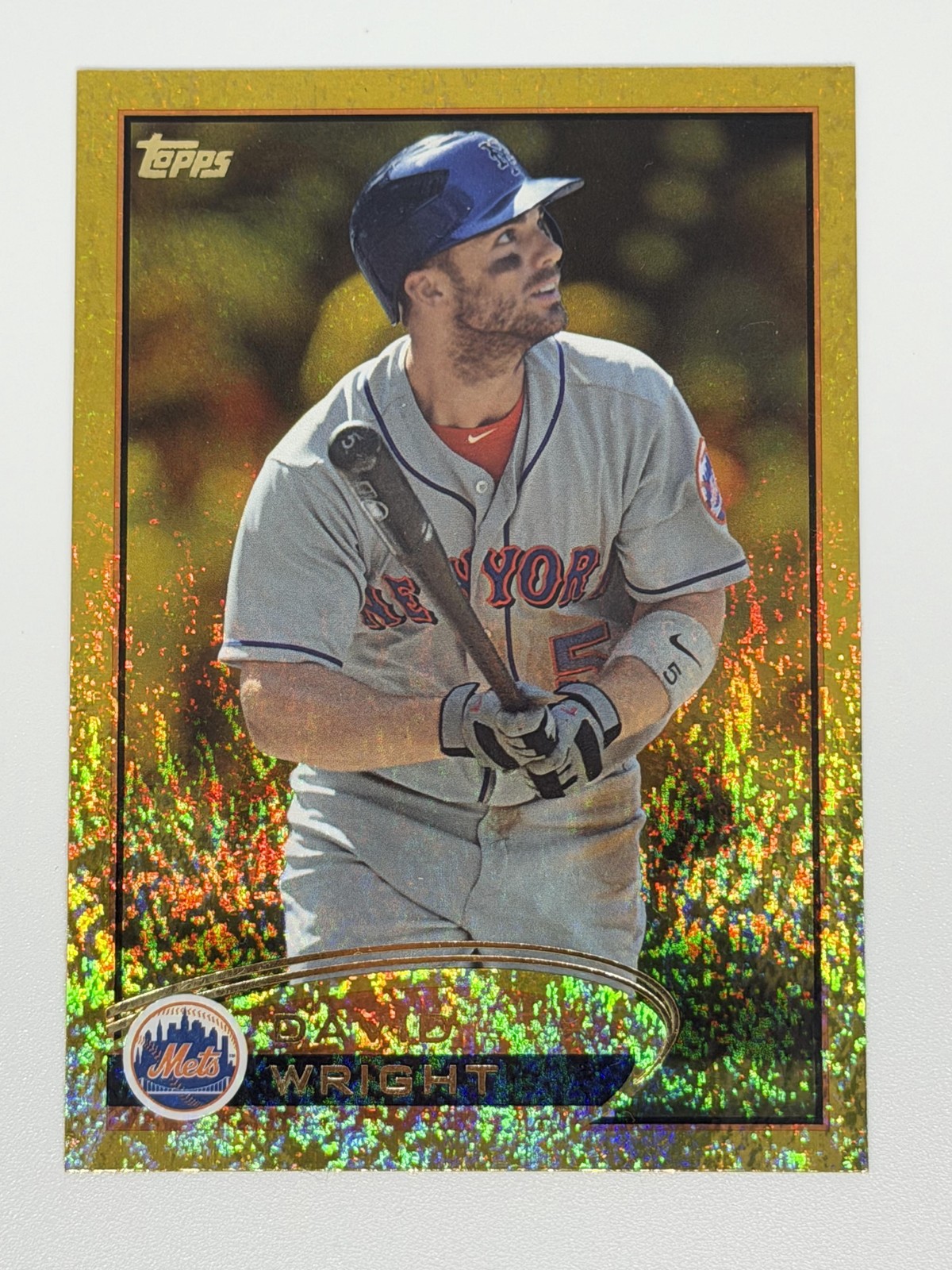 David Wright 2012 Topps #240 Gold Sparkle New York Mets