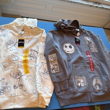 Women's Character Pockets Embroidered Zip Hoodie Jacket