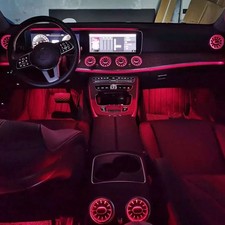 8PC AC Vent Ambient Light For Mercedes Benz E-Class W213 2016-2023 E300 E63 E450