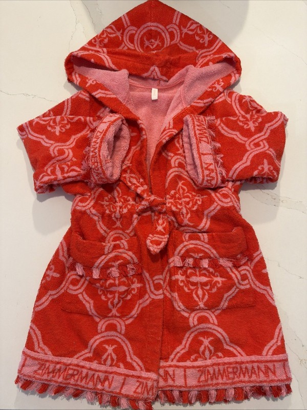 Zimmerman Kids Beach/pool Cover -up $265 Retail Sz 6