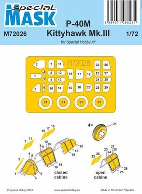 CMK 100-M72026 1/72 Special Hobby P-40M Warhawk/Kittyhawk Mk.III MASK