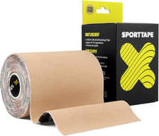 Extra Wide Kinesiology Tape 10Cm X 5M - Beige | Waterproof, Hypoallergenic 5.09 per metre
