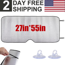 Foldable Large Sun Shade Truck Van Car Windshield Visor Uv Block Cover Protector