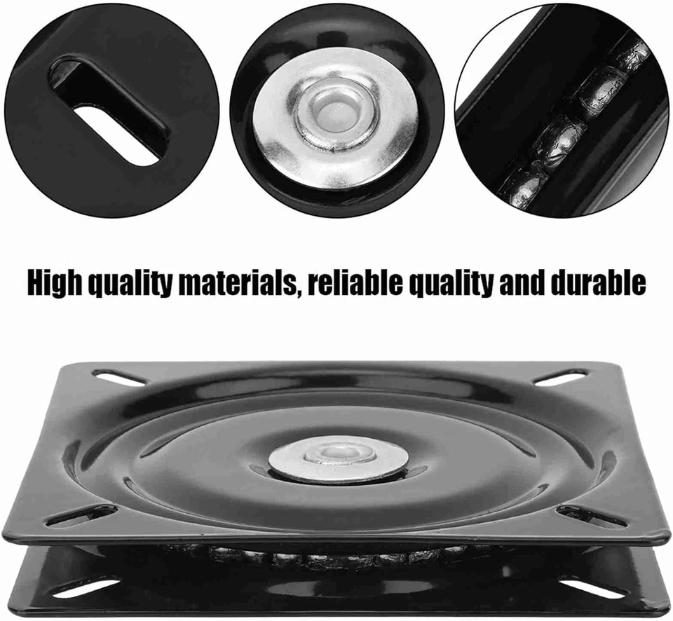 Seat Swivel Base Bar Stool Swivel Plate Replacement 6inch Home Bar Furniture for - Image 4 of 4