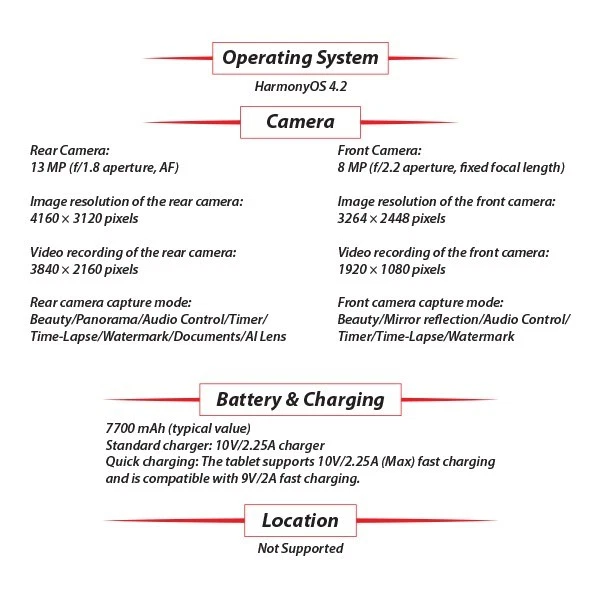 Huawei MatePad 11.5 2025 6GB+128GB GRAY Octa Core HarmonyOS PC Tablet (Wi-Fi) - Image 4 of 4