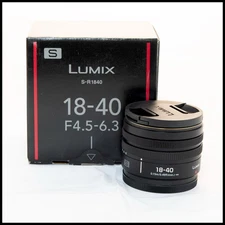 Panasonic Lumix 18-40mm f/4.5-6.3 ASPH Zoom Lens – L Mount – Excellent Condition