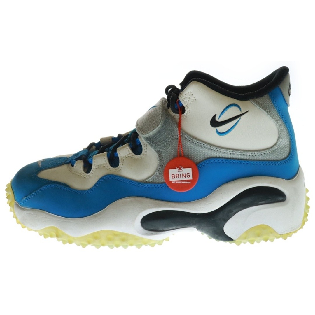 NIKE AIR ZOOM TURF BARRY SANDERS 644104-100 HIGH CUT SNEAKERS BLUE