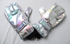 The Children's Place Girls' Water Resistant Ski Gloves AC2 Silver Size: 8 NWT
