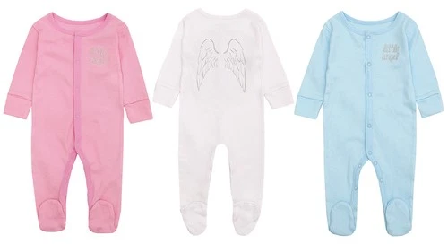 Baby Boys Girls Little Angel Wings Babygrow Sleepsuit Romper Baby Shower Gift