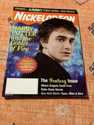 Nickelodeon Magazine November 2005 Harry Potter Goblet Of Fire Some Cut Pages