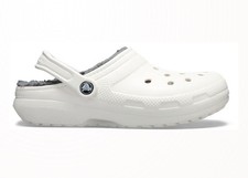 Crocs Classic Lined Clog Withe Size 4m-6w Brand New Free Shipping new tag