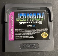Jeopardy Sports Edition Sega Game Gear Game Cartridge Only Authentic.