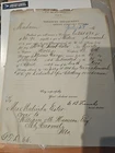 1866 Civil War Letter Of Award To Widow