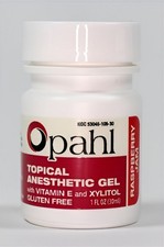 Opahl 20 Benzocaine 1oz Topical Anesthetic Gel Raspberry, 06-00006