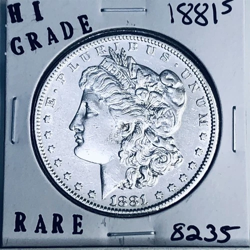 1881 S MORGAN SILVER DOLLAR HI GRADE GENUINE U.S. MINT RARE COIN 8235